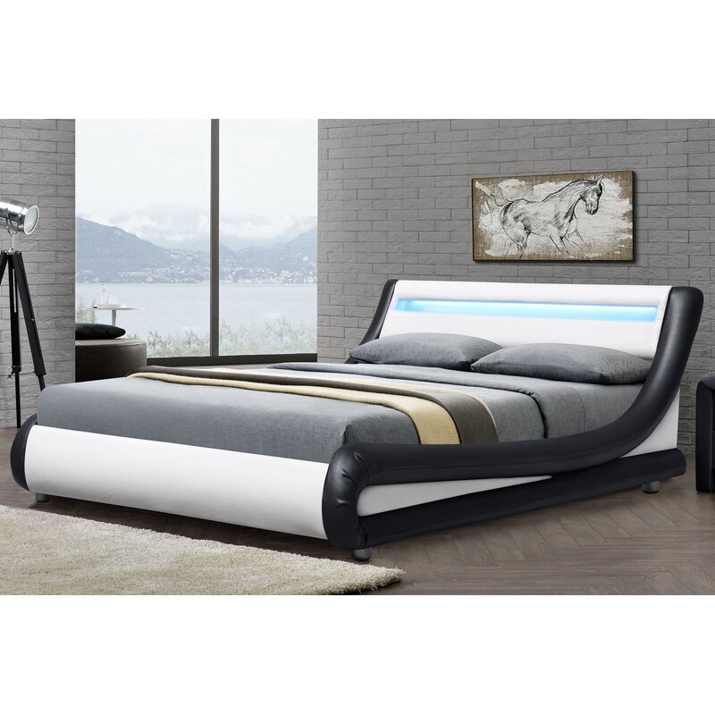 Ebern Designs Barcelona Upholstered Bed Frame & Reviews | Wayfair.co.uk